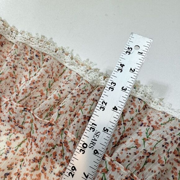 A'reve Mini Dress Womens Small Pink Sleeveless Ditsy Bloom Shabby Chic Dainty - Picture 2 of 9